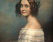 约瑟夫卡尔斯蒂勒 - Portrait of Alexandra Amalia Prinzessin von Bayern